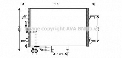 AVA QUALITY COOLING ms5307 -  Конденсатор, кондиционер